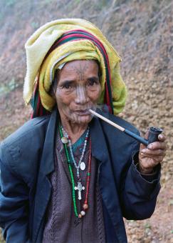 Tattooed Woman, Burma