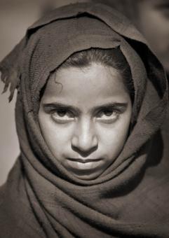 Young Village Mountain Girl, Kashmir, India