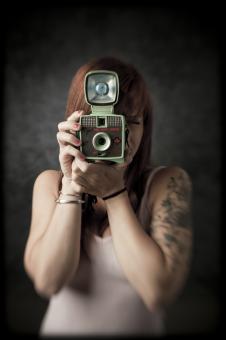 Candice with Girl Scout Camera Candice with Girl Scout Camera