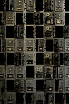 Andrew Feiler: Student Mailboxes - Middleton Towers, from the series "Without Regard to Sex, Race or Color," 2012 Andrew Feiler: Student Mailboxes - Middleton Towers, from the series "Without Regard to Sex, Race or Color," 2012