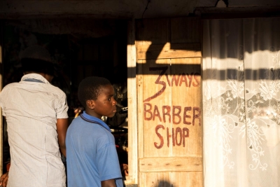 Melis Guven: Malawian Barbershop at Dusk, 2017 Melis Guven: Malawian Barbershop at Dusk, 2017